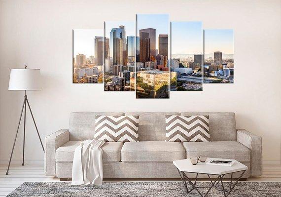 Skyline Los Angeles California – Nature Canvas Wall Art