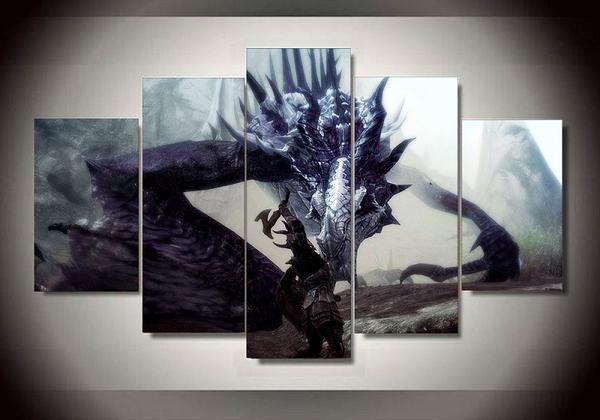 Skyrim Gaming Canvas Wall Art