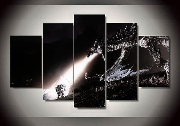 Skyrim 8 – Gaming Canvas Wall Art