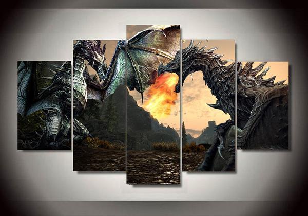 Skyrim – Gaming Canvas Wall Art