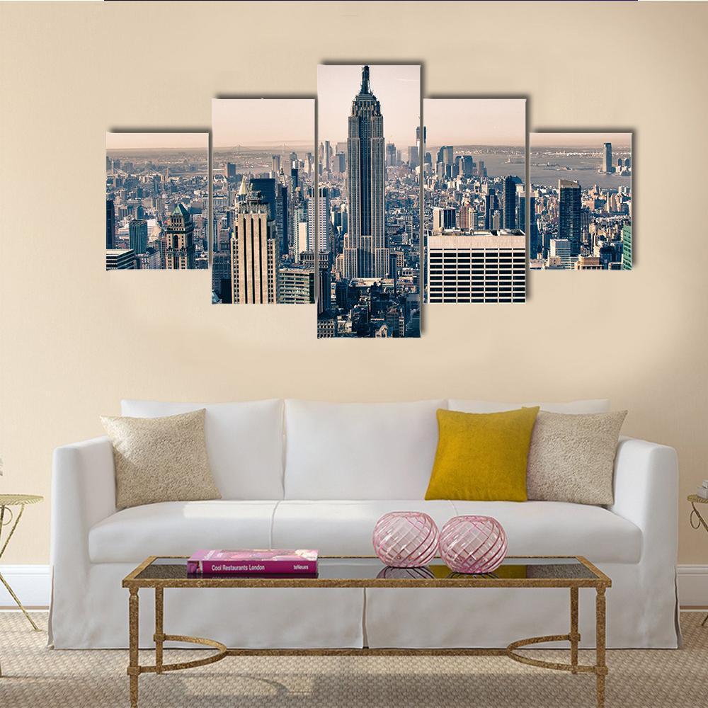 Skyscrapers Of New York City In Winter – Sport Canvas Wall Art