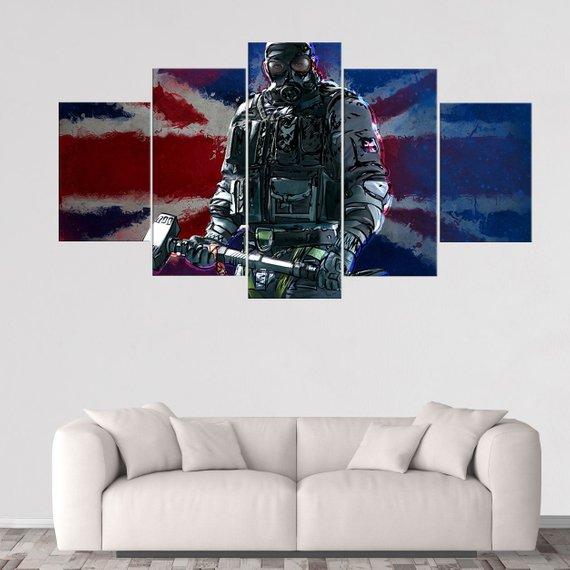 Sledge Rainbow Six Siege – Gaming Canvas Wall Art