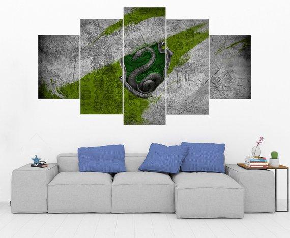Slytherin Crest Harry Potter – Movie Canvas Wall Art