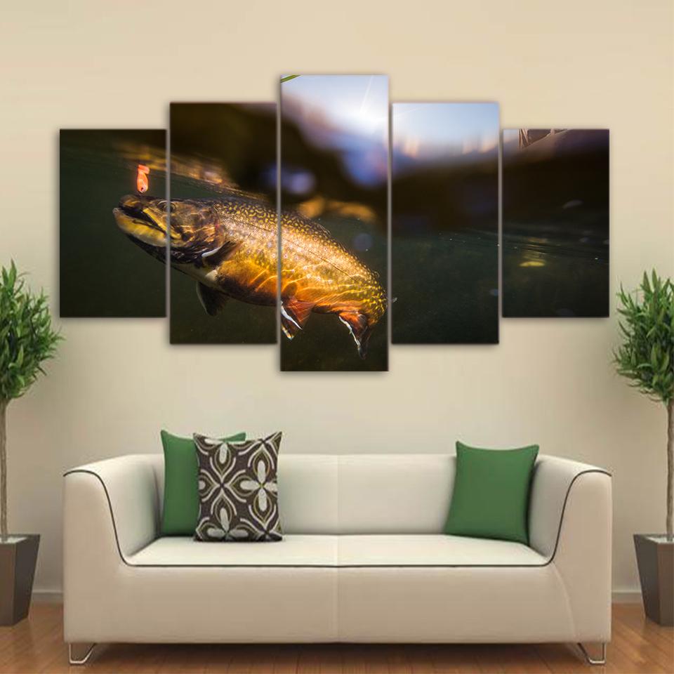 Small Fish – Fishing Canvas Wall Art