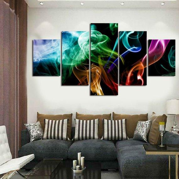 Smokey Vibes – Abstract Canvas Wall Art