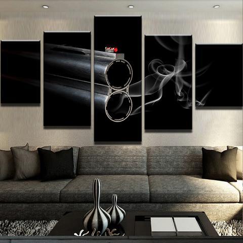 Smoking Gun – Army Canvas Wall Art