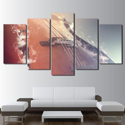 Smoky Violin – Music Canvas Wall Art