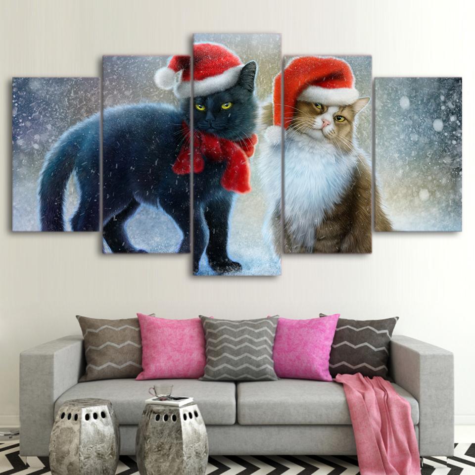 Snow Cat 01 – Animal Canvas Wall Art