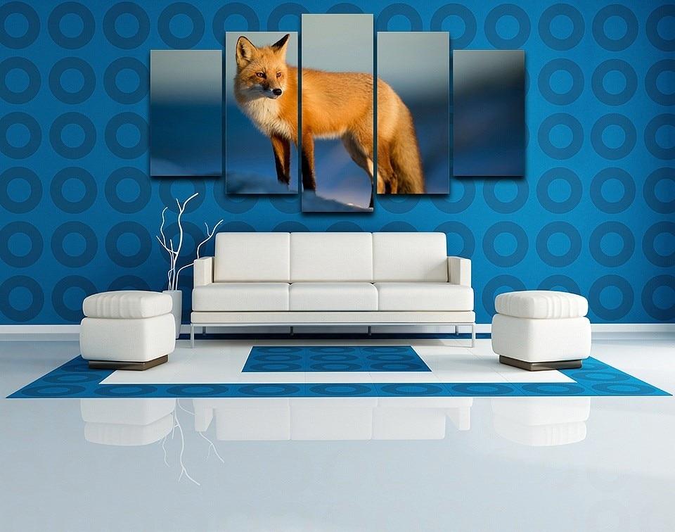 Snow Fox – Animal Canvas Wall Art