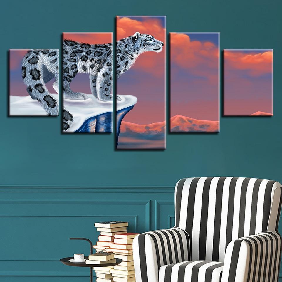 Snow Leopard – Animal Canvas Wall Art