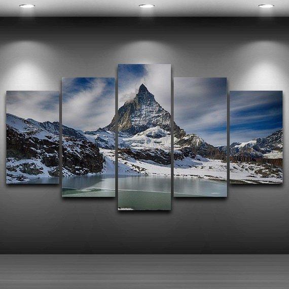 Snow Mountain Beautiful – Nature Canvas Wall Art