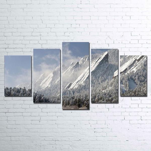 Snow Mountain – Nature Canvas Wall Art
