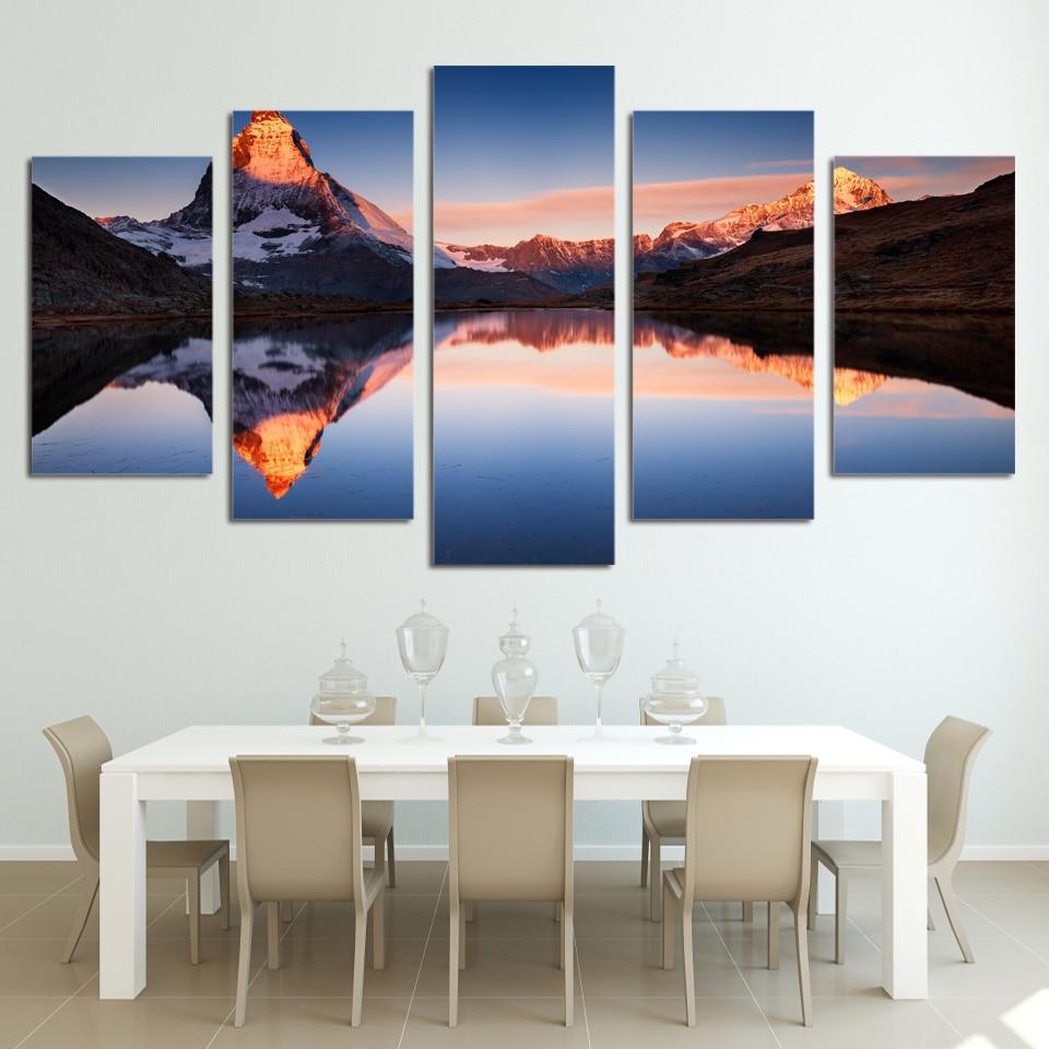 Snow Peak Lake 01 – Nature Canvas Wall Art