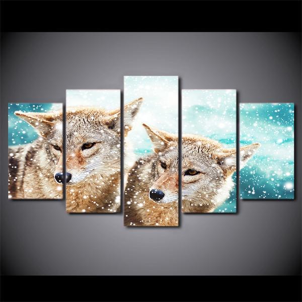 Snow Wolf 01 – Animal Canvas Wall Art