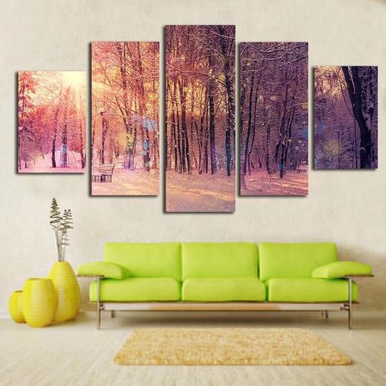 Snowy Forest – Nature Canvas Wall Art