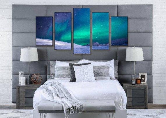 Snowy Night – Nature Canvas Wall Art