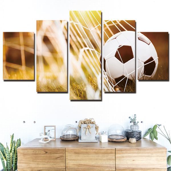 Soccer Ball And Net – Sport Canvas Wall Art
