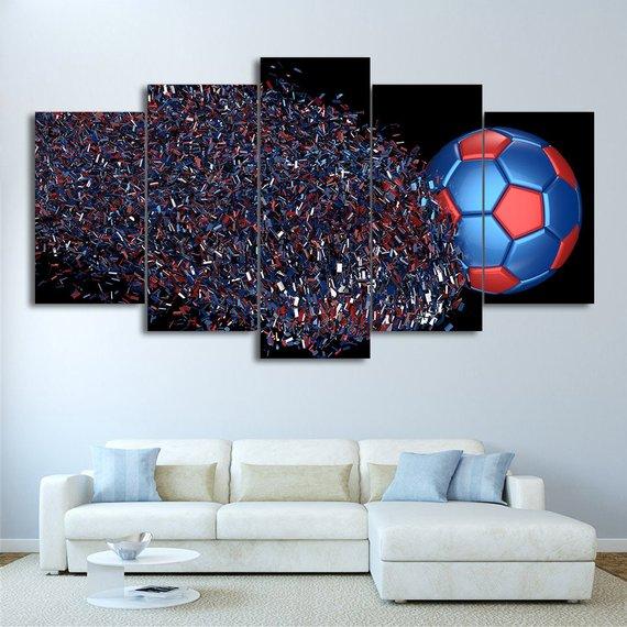 Soccer Bedroom – Abstract Canvas Wall Art