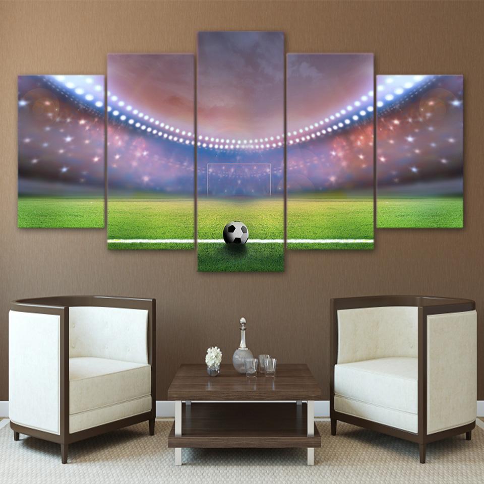 Soccer Court – Sport Canvas Wall Art