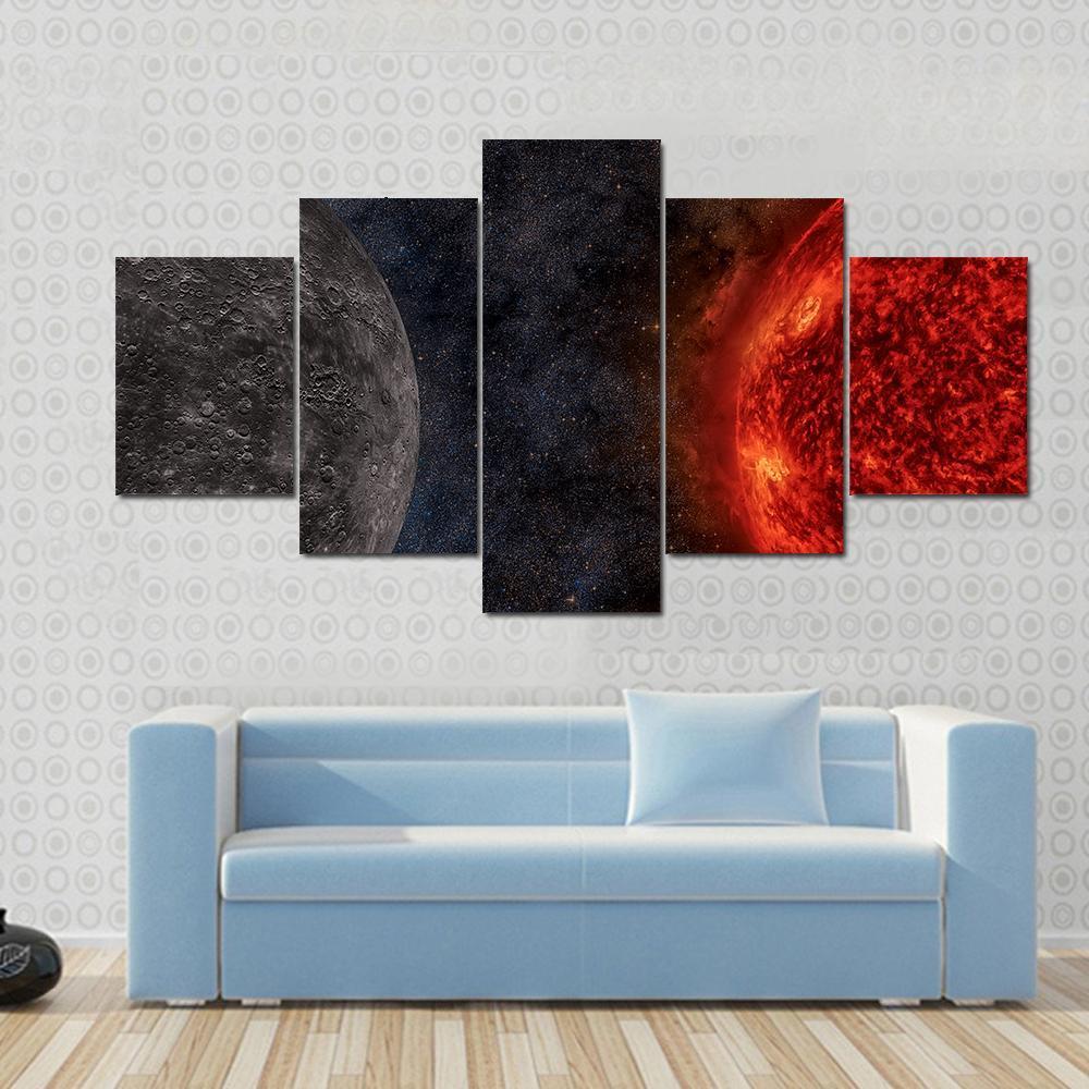 Solar System – Mercury – Space Canvas Wall Art