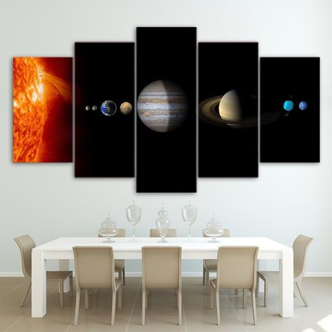 Solar System Space Fantasy Planet – Space Canvas Wall Art