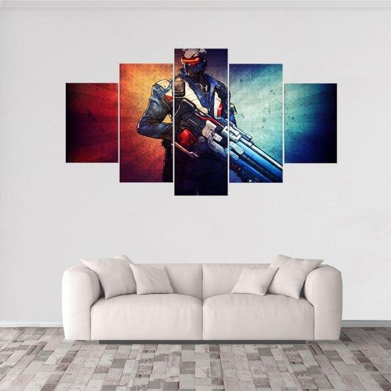 Soldier 76 Overwatch 1 – Gaming Canvas Wall Art