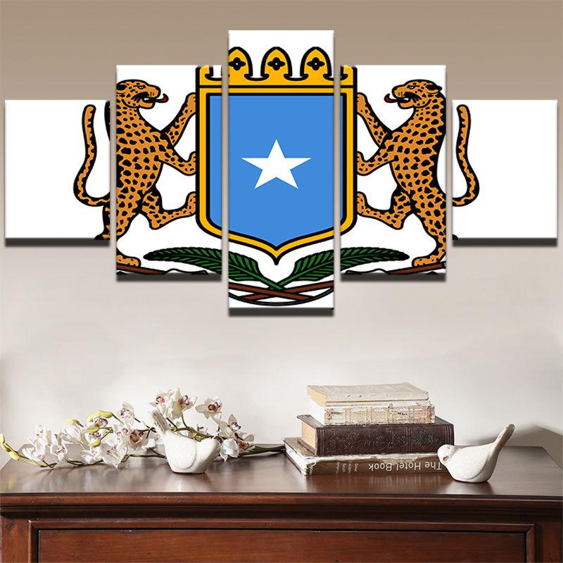Somalia Badge Sport Canvas Wall Art