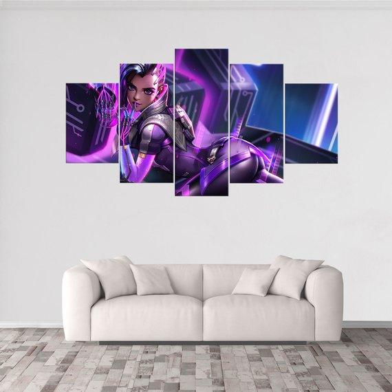 Sombra Overwatch – Gaming Canvas Wall Art
