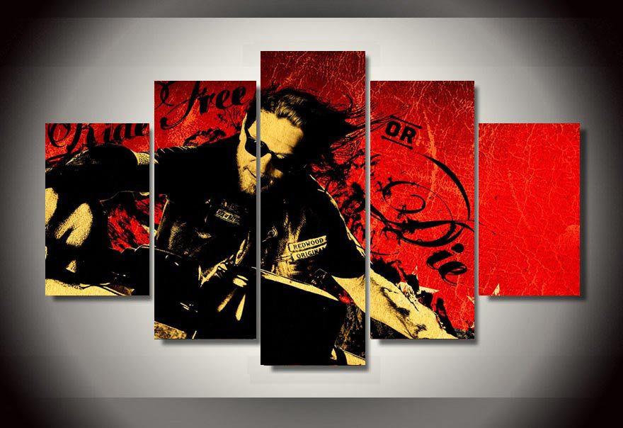 Son Of Anarchy – “Live Free Or Die” – Music Canvas Wall Art
