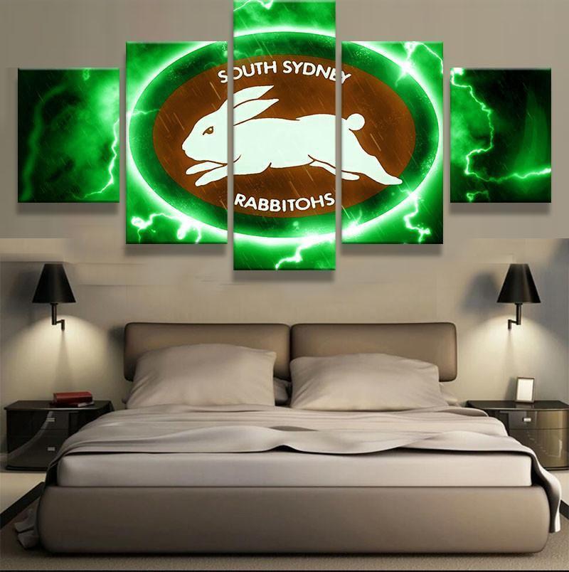 South Sydney Rabbitohs Nrl Football Canvas Wall Art