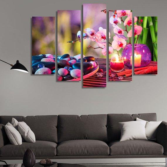 Spa Relaxation Orchids 01 – Nature Canvas Wall Art