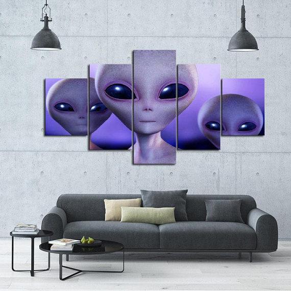 Space Alien Galaxy – Space Canvas Wall Art