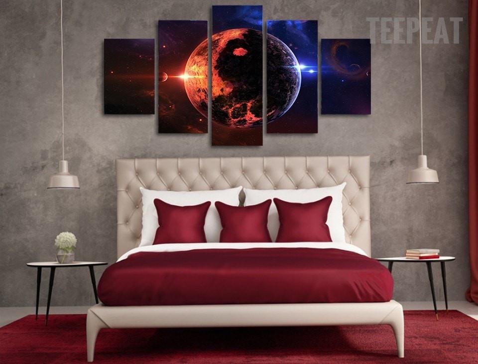 Space And Planet – Abstract Canvas Wall Art
