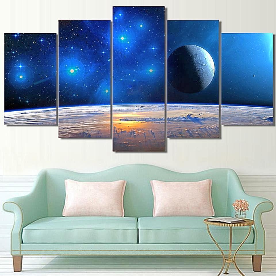 Space Landscape – Space Universe Canvas Wall Art