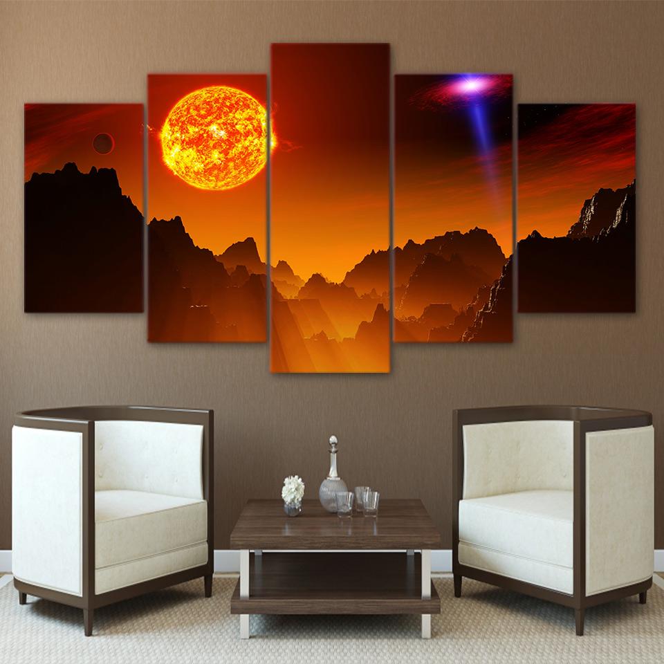 Space Sunset – Space Canvas Wall Art