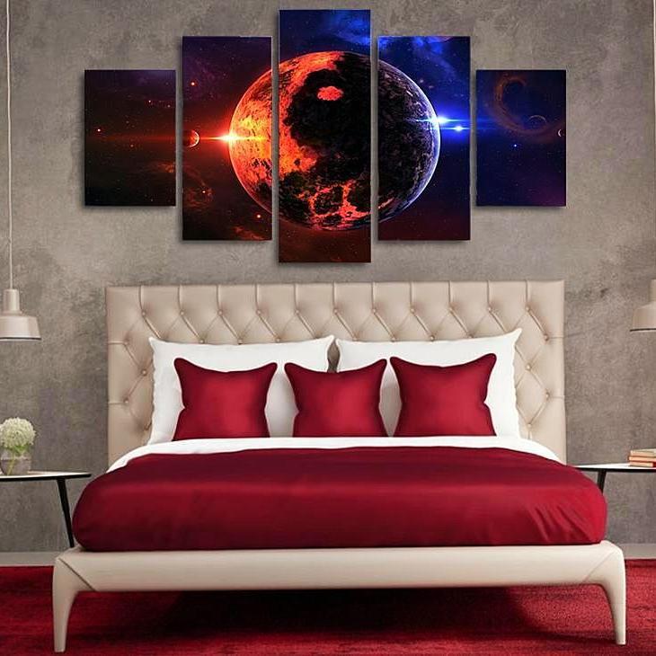 Space Wide Planet – Space Universe Canvas Wall Art