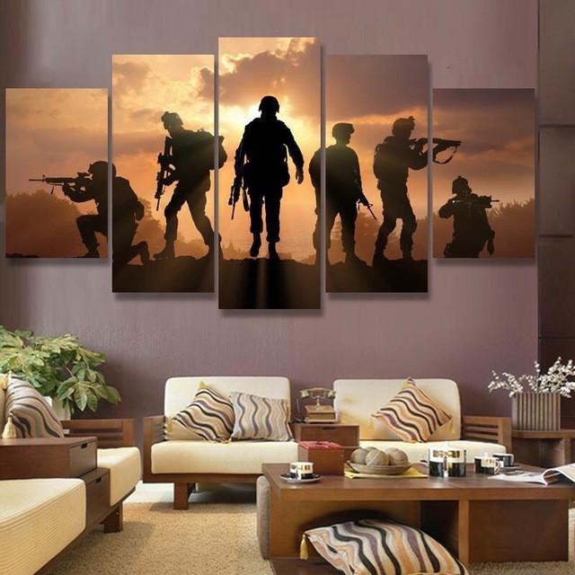 Special Ops At Sunset – Nature Canvas Wall Art