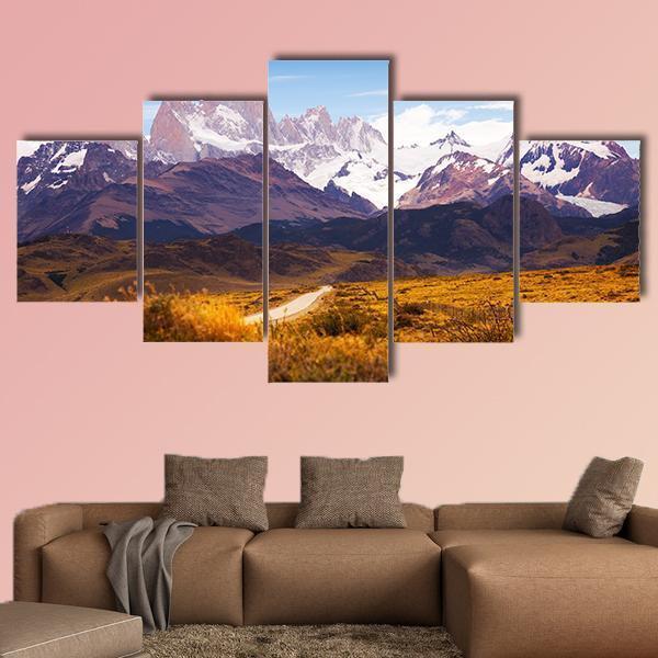 Spectacular View On Fitz Roy Mount – Nature Canvas Wall Art