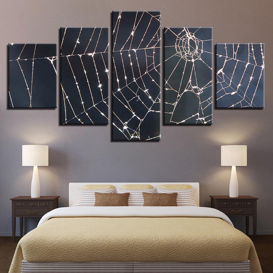 Spider Silken Webs – Abstract Canvas Wall Art
