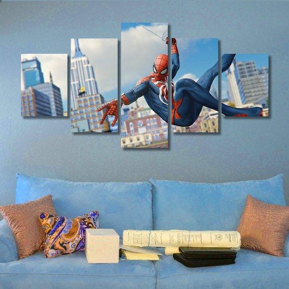 Spiderman 05- Dc Canvas Wall Art