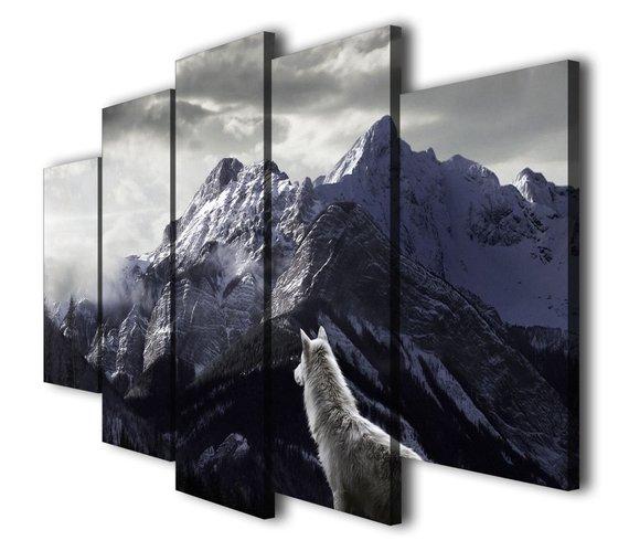 Spiritual Wolf – Nature Canvas Wall Art