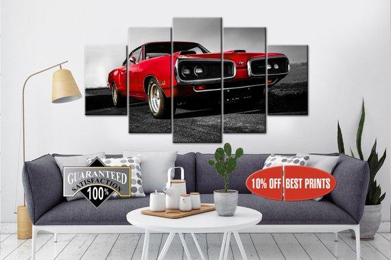 Sport Cars Dodge, Coronet – Automative Canvas Wall Art