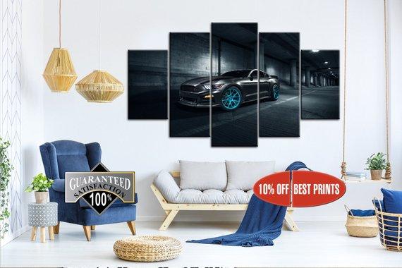 Sport Cars Ford Mustang 1 – Automative Canvas Wall Art