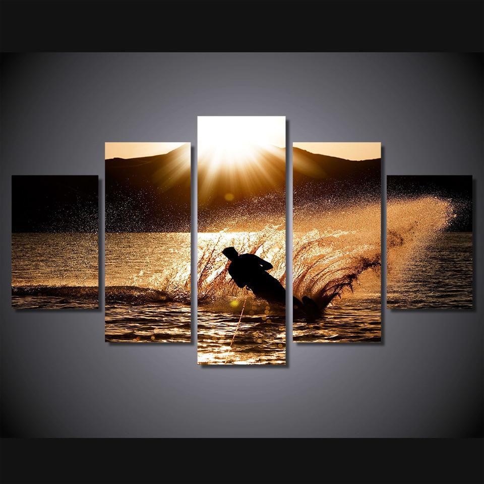 Sport Muzhchina Paren Siluet – Sport Canvas Wall Art