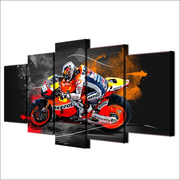 Sportbike Racing Repsol – Red Bull – Sport Canvas Wall Art