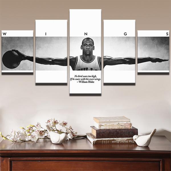 Sports Basketball Player Wings – Sport Canvas Wall Art