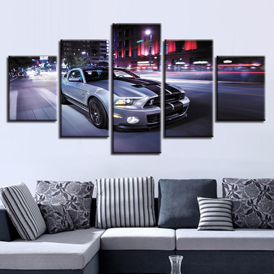 Sports Car Nightview – Automative Canvas Wall Art