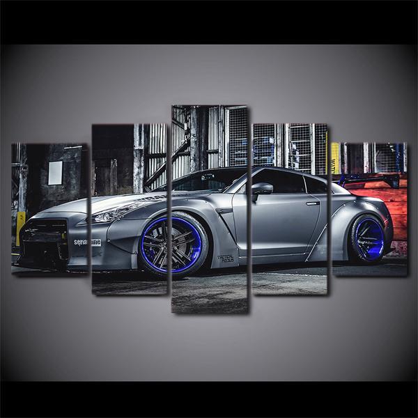 Sports Car Nissan Gtr R35 Skyline – Automotive Canvas Wall Art