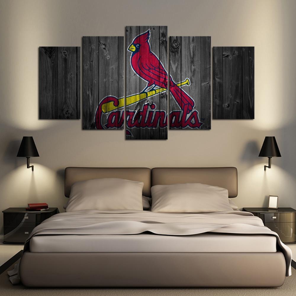 St Louis Cardinals Logo Poster 2 Baseball – Canvas Wall Art