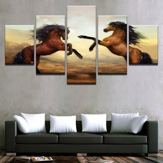 Stallion Horses 07 – Animal Canvas Wall Art